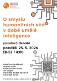 Debata o smyslu humanitních věd v době umělé inteligence